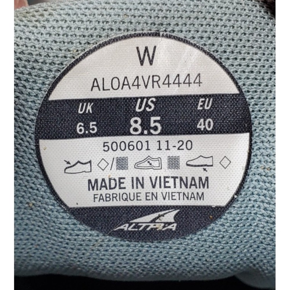 Altra Superior 4.5 Shoes Womens 8.5 Blue Trail Running Hiking Barefoot Sneaker - Picture 12 of 13